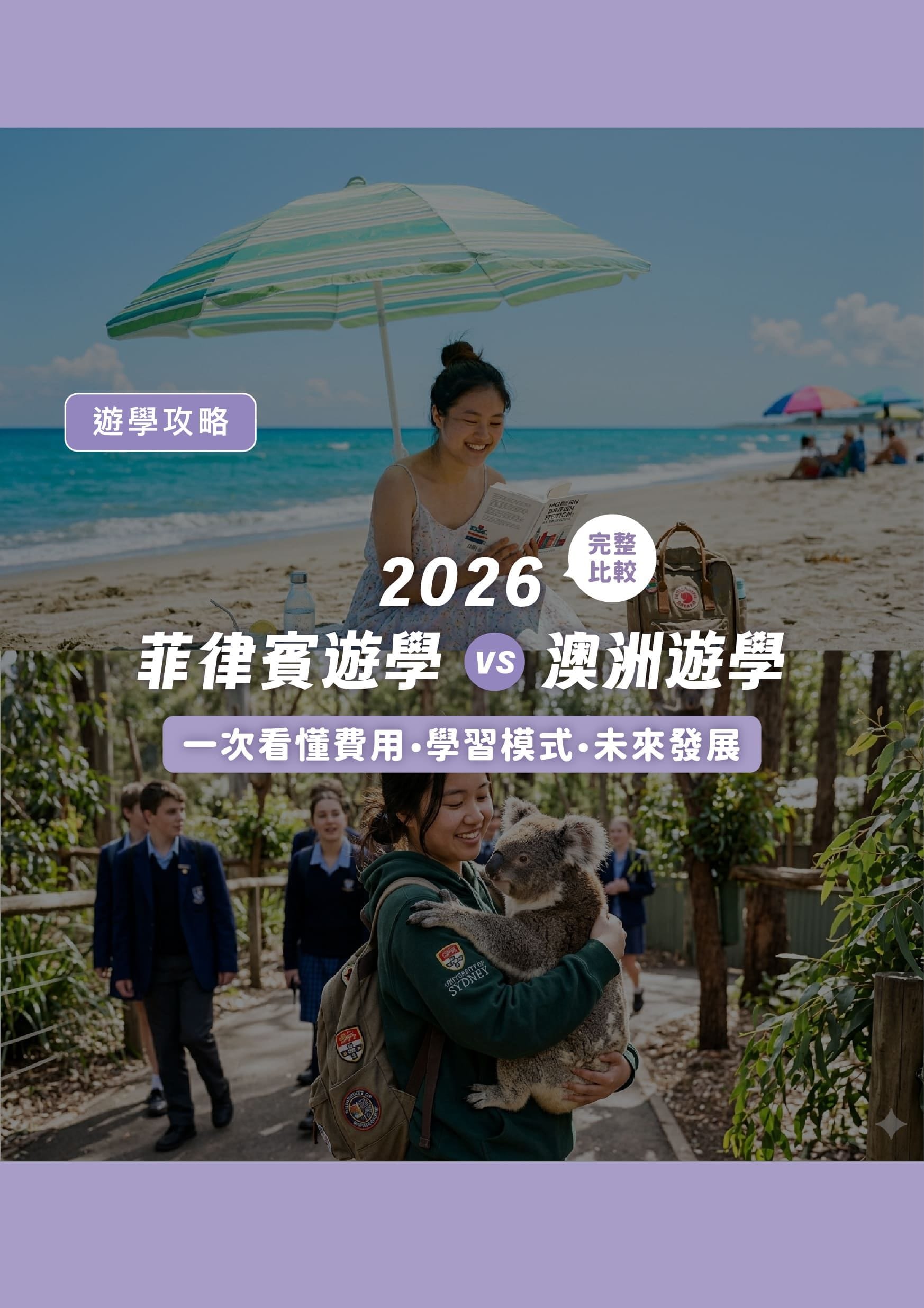 2026 菲律賓遊學 vs 澳洲遊學完整比較|一次看懂費用、學習模式與未來發展 - 遨圖遊學OutTo Study